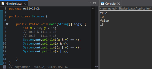 Part I - 1 Java Code